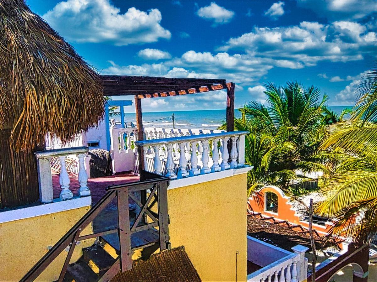 Beachfront Casa Maya Lodge El Cuyo Dış mekan fotoğraf